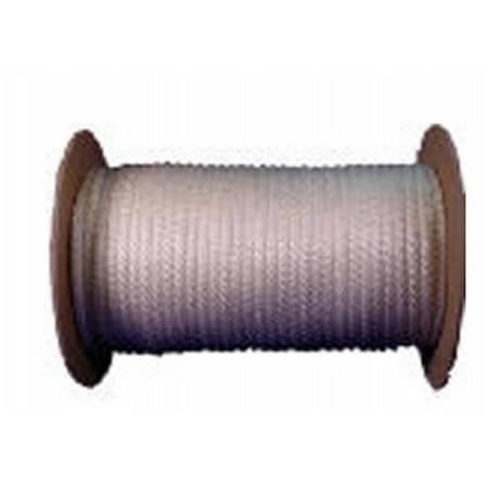 The Mibro Group The MIBRO Group 235087 0.25 x 150 in. Solid Braided Nylon Rope; White 235087